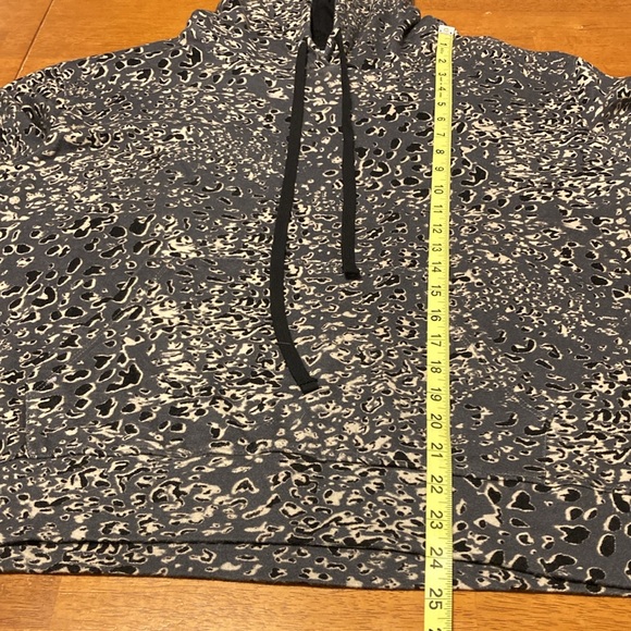 Sundry x Anthropologie Womens Size 4 Cheetah Leopard Print Hooded Sweatshirt - Picture 11 of 12